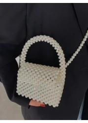 Sparkling Sparkling Elegant Charming Exquisite And Quiet Mini Artificial Bead Carrying Bag Fashionable Luxurious Female Suitable For Parties Weddings Dances Dinners Banquets Cocktails The Best Gift Fo