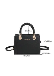 New Women s PU Leather Shoulder Bag Adjustable Strap Mini Handbag Clutch Bag Minimalist Classic Funky Leather Small Bag Square Bag Suitable For Women Travel Work Party Holiday