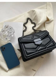 Quilted Flap Chain Square Bag For Teen Girls Women College Students Rookies White collar Workers Perfect for Office Work Business Commute Best Work Bag for Women