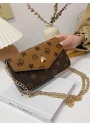 Metal Chain Bag Simple Vintage Crossbody Shoulder Bag