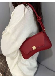 New Fashion Casual Metal Hardware Hot Selling Coin Small Purse Women Handbag Solid Color PU Leather