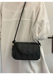 Fashionable Women s Shoulder Bag With Flap Closure Crossbody Bag Pu Material Ideal For Daily Use Shopping Valentine s Day Gift