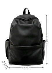 PU Waterproof Large Capacity Backpack Suitable For School Travel Laptop Cartoon Camo Pattern Fashion Casual Business Hiking Outdoor Multi Function Bag Black Great Gift For Father Boyfriend Backpack Fo