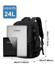 Lightweight Large Capacity Airline Approved Carry On Backpack Travel Backpack School Bag With Multi Compartments Functional Laptop Backpack Computer Bag With Luggage Strap Design And Laptop Compartmen