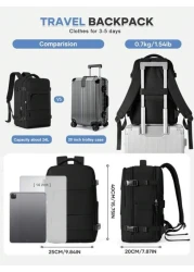 Travel Laptops Backpack For Men Casual Work Bag Fit 14inch Notebook Fashion Daypack Waterproof Outdoor Sports Backpack Airline Approved Backpack For Hiking Business Camping Trip Travel Essentials Mult