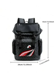 ceionkeust Men s Casual Backpack Fashion Flip Cover Lightweight Portable Suitable For Travel Camping Hiking School And Student Campus Youth School Backpack Fashion Men s Bags Water Repellent Business