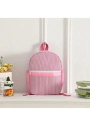 1pc Mini Cute Schoolbag Lightweight Fashion Men And Women Students Commuting Bag Suitable For School Vacation Travel Large Capacity Storage Portable Color Block With Birthday Opening Season Gift