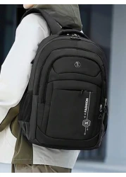 1pc Travel Business Laptop Backpack For 15 6 Inch PC Casual Sport Style Nylon Backpack For Men Large Student Bag Lightweight Multi Function Travel Bag Easy Storage Day Bag Stylish Business Travel Bag