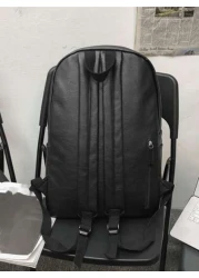 حقيبة ظهر رجالية واسعة السعة، حقيبة مدرسية للسفر والجامعة والمدرسة، حقيبة جلد عتيقة رياضية مقاومة للماء لحمل