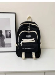 Fashionable Casual Backpack With Large Capacity Ideal For Traveling And School Rucksack Summer College Bag Dad School Bag Freshman For Books Multi Functional Dorm University School Backpack Students C