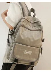 Men s Simple Large Capacity Travel Backpack Casual Day Pack For Middle High School Students College Laptop Bag School Backpack