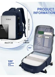 Carry On Backpack Travel Backpack Flight Approved Large Capacity Nylon Fabric Water Proof Hiking Backpack Outdoor Computer Backpack Camping Hiking Gift For Travel Accessories Winter Christmas Gifts Va