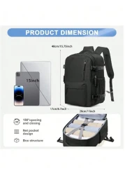 Travel Backpack Carry On Backpack Airline Approved Hiking Sport Casual Daypack Waterproof Personal Item Backpack Large Capacity Oversized For Work Vacation Outdoor Student New Year s Day Gift Valentin