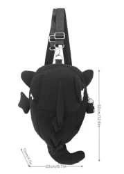 peach tree Shark Printed Backpack Stylish Simple Suitable For High School College Students Couples Commuting Travel Back To School Multi Pocket Lightweight Peach Tree Brand Ideal Gift For Men For Hall