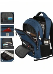 Laptop Backpack 15 6 Inch Large Travel Backpack Best Gift Water Proof Computer Backpack Work Business College Backpack Book Bag Friendly Carry On Backpack With USB Port Rucksack Summer School Bag Wate