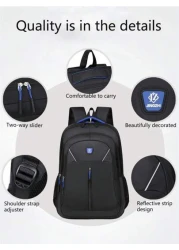 Large Capacity Multi Pocket School Bag Laptop Bag Multi Compartment Functional Backpack Shoulder Bag Sports Bag College Bag College Outdoor Excursion Camping Sports Backpack Holiday Essentials Lightwe