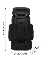 1PC 80L Waterproof Camo Backpack Hiking Camping Backpack Travel Rucksack Outdoor Sports Climbing Bag Christmas Winter Christmas Gifts Bag Travel Bag School Bag Computer Sports Bag Merry Christmas Men