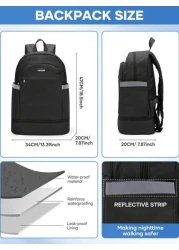 Sport Backpack Simple Student Backpack Fashion Backpack Waterproof Lightweight Large Capacity Travel Backpack With Shoe Compartments And Wet Pockets Portable Computer Backpack With Laptop Compartment