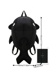 peach tree حقيبة ظهر يومية للجنسين بتصميم قرش من نوع خوخ، مناسبة للمدرسة الثانوية والجامعة والأزواج والسفر والريا