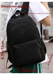 USB Convenient Charging Multi Pocket Backpack Men Purse Can Hold 15 6 Inch Computer Bag Lightweight School Bag Large Capacity Travel Bag Commuter Convenient Day Bag Multi Functional Book Bag For Stude