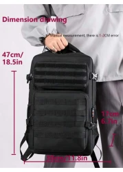 Outdoor Multi Pocket Backpack Men Purse Can Hold 15 6 Inch Computer Bag Lightweight School Bag Large Capacity Travel Bag Commuter Convenient Day Bag Multi Functional Book Bag For Students Junior High