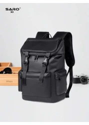 saroxi Men s Casual Backpack Stylish Flip Cover Rucksack Lightweight And Portable Suitable For Travel Camping Hiking College School Youth Students Essential Gift