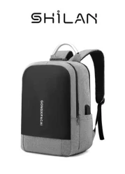 SHILAN High Quality Two Tone Fabric Men s Functional Business Backpack With Anti Theft Strap And Password Lock Large Capacity Suitable For Outdoor Activities School And Commuting School Backpack Can H