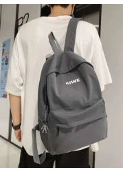 peach tree Minimalist Solid Color Nylon Backpack With Peach Tree Key Chain Christmas Men Bag Vacation Travel Essentials Dad Gifts School Bag Travel Backpack Large Capacity Sports Bag Laptop Bag Book B