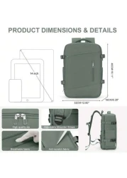 Carry On Backpack Travel Backpacks Flight Approved Large Capacity Nylon Fabric Waterproof Hiking Backpack Outdoor Computer Backpack For Travel Camping Hiking Gift For Mom Dad Daughter Friend New Year