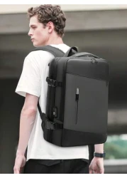 17 Inch Medium Functional Backpack Zip Front With Usb Charging Port School Bag School Backpack For School Daypack Laptop Bag Computer Bag Bookbag Rucksack Shoulder Bag Travel Bag Sport Bag College Bag