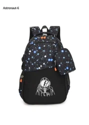 Astronaut Anime Cartoon Fashion Backpack With Detachable Small Pouch Large Capacity Casual School Bag Suitable For College High School Back To School Travel Summer School Supplies
