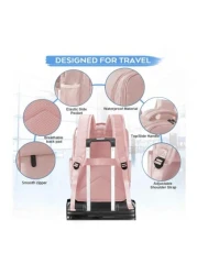 Release Buckle Decor Functional Backpack Laptop Backpack Business Travel Anti Theft Slim Laptop Backpack Water Resistant College School Computer Bag Fits 15 6 Inch Laptop Travel Backpack Gym Bag Stick