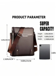 1pc Shoulder Bag Crossbody Bag Waist Bag Handbag Chest Bag PU Waterproof And Wear Resistant Material Multiple Pockets And Compartments With Large Capacity Adjustable And Portable Shoulder Strap Fall S