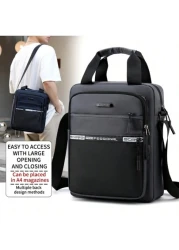 Men s Diagonal Shoulder Bucket Bag PU Material Laser Colored Fabric Cool And Fashion Exquisite And Compact Adjustable Shoulder Strap Contrasting Letter Decoration Scream Bag Multi Functional Outdoor G