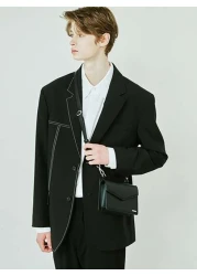 1Pc Stylish And Simple Solid Color Pu Square Shoulder Bag Suitable For Daily Use Crossbody Bag Sling Bag For College Bag PU Leather Business Casual Minimalist Waterproof Portable Side Bag Cross Body B