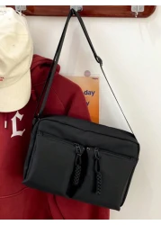 New Simple Crossbody Bag Fashion Shoulder Bag Multi Pocket Large Capacity Messenger Bag Commuting Bag Outdoor Travel College Students Attending Classes Gifts Shoulder Bag Sling Bag Side Bag Square Bag