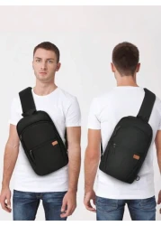 Sling Bag For Men Lightweight Waterproof Chest Crossbody Bag Anti Theft Multipurpose Sling Backpack For Outdoor Sport Business