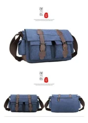 High Density Canvas Tote Bag Vintage Tool Bag Versatile Imported Men s Bag Premium Canvas Backpack School Supplies