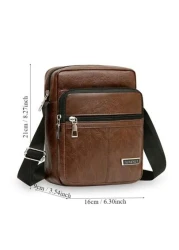 1pc Solid Men s Shoulder Crossbody Bag Suitable For Daily Business Commute School Bag Teenagers Freshmen High School University Practical Stylish Sling Bag Man Bag Cross Body Bag Shoulder Bag Side Bag