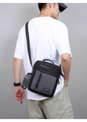 1pc Zipper Closure Handbag New Style Fashion Messenger Bag Can Be Carried On Shoulder Crossbody Hand Shoulder Strap Adjustment Buckle Practical Pull Head Can Be Carried On Left And Right Shoulders For