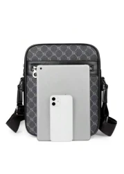 Men s Diagonal Chest Sling Bag Mini Phone Storage Pouch Printed