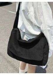 Stylishly Retro Y2K Hobo Crossbody Bag 4 Color Options Canvas Large Capacity Fashion Shoulder Bag Suitable For School Business Outdoor Party Gift Christmas Winter Christmas Gifts Men Bag Laptop Gifts