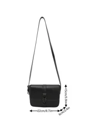 peach tree Men Messenger Bag Briefcase Box Bag Shoulder Bag Small Square Bag Business PU Waterproof Flap Bag Wallet Neutral Business Storage Bag Suitable For Business Large Capacity Keep Your Items Or