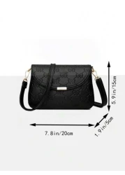 New Large Capacity Bag Female Fashion Senior Texture Female Crossbody Bag With Goddess Single Shoulder Crossbody Bag Pull Head Direction Random