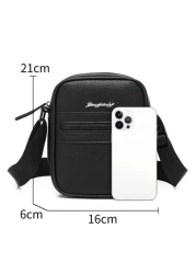 Men s Casual Square One Shoulder Bag Business Small Messenger Bag Suitable For Back To School Father s Day Gift Travel Valentine s Day Gift