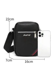 Men s Classic Square Business Messenger Bag Casual Shoulder Bag Crossbody Satchel Suitable For School Commute Travel