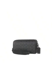 Coach Outlet Men s PVC Leather Shoulder Crossbody Bag CV762QBMI5