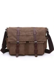 Vintage Casual Multi Functional Messenger Bag Fashion Crossbody Shoulder Bag For Men