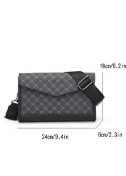 حقيبة يد مربعة كلاسيكية للرجال، حقيبة كتف مناسبة لحمل الكتب، حقيبة رسول صغيرة مناسبة للطلاب،هدايا عيد الأب،ه