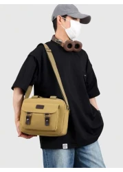 Men s Canvas Shoulder Bag Large Capacity Messenger Bag Outdoor Casual Retro Travel Utility New Crossbody Handbag